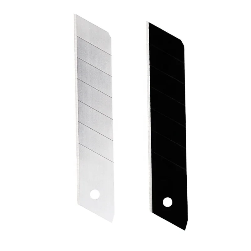 Custom 18mm 25mm 0.7mm Thickness White Black Utility Knife Blade