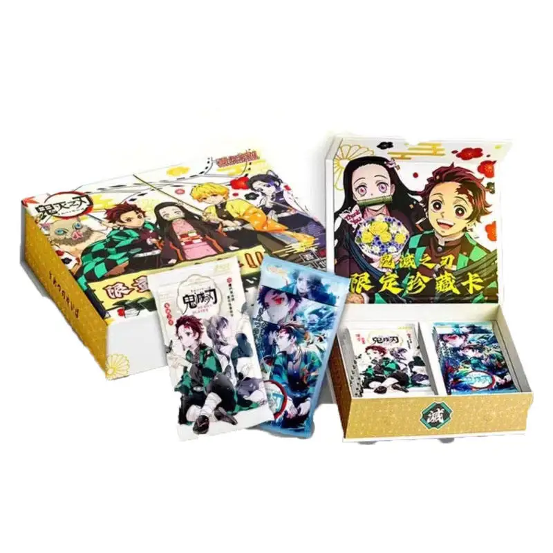 wholesale Anime 24 box Kimetsu No Yaiba Figures Children gift Toy Demon Slayer cards Box hobby Collection TCG Playing Game Card