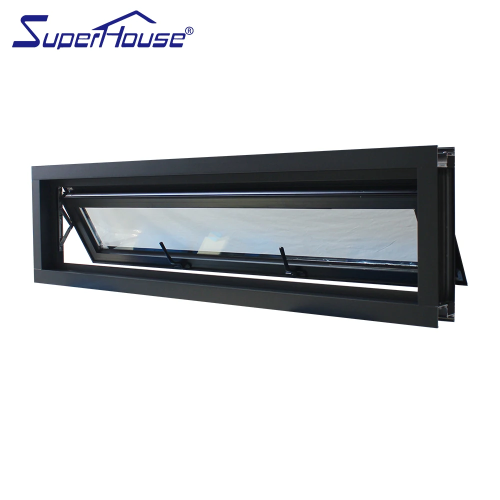 superhouse As2047 Hurricane Impact Aluminium Tempered Glass Awning Roof Windows Electric Skylight Window