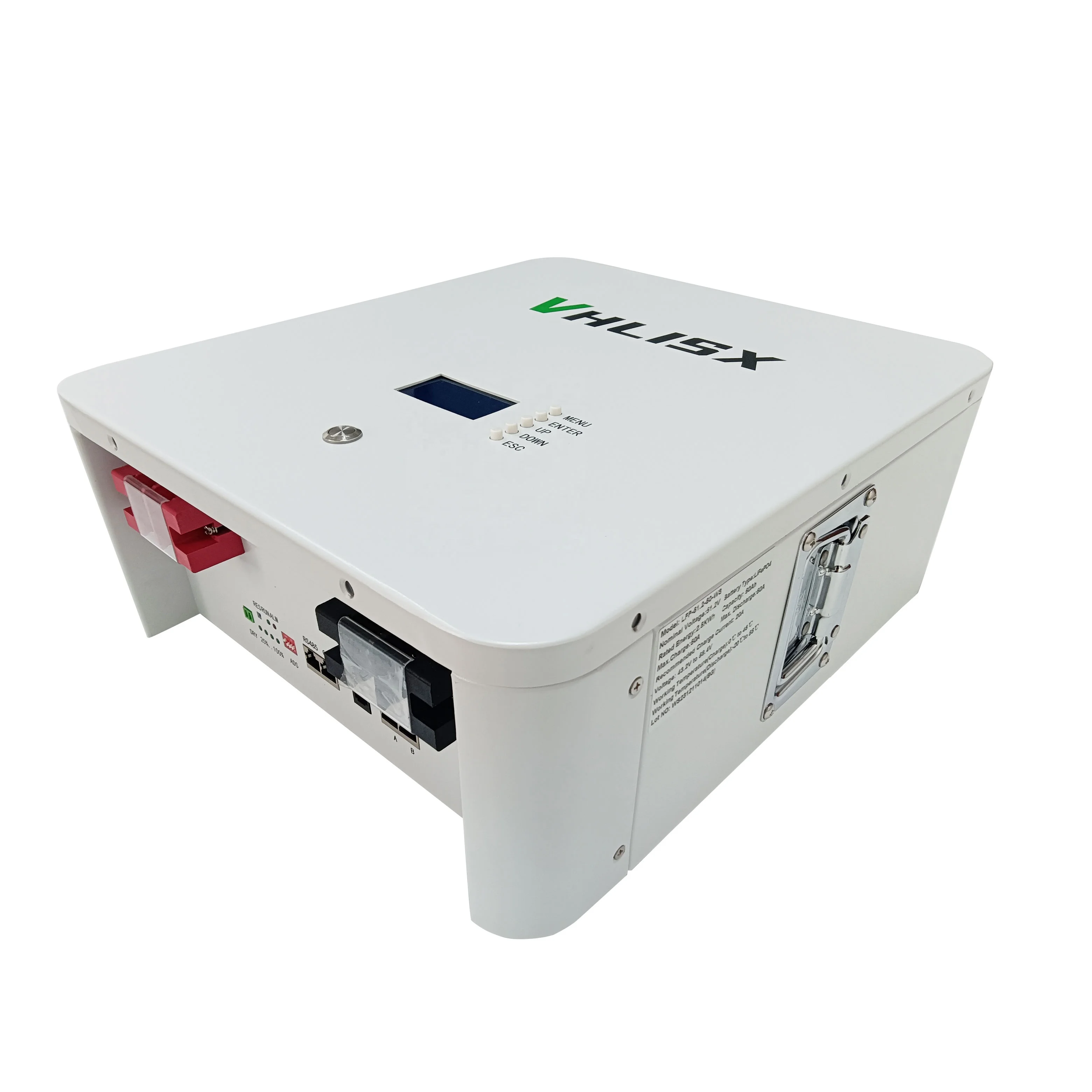 Home energy storage 2.5kwh LifePO4 Battery 48V/51.2V50Ah Power Wall Rechargeable LiFePO4 Lithium Battery Pack