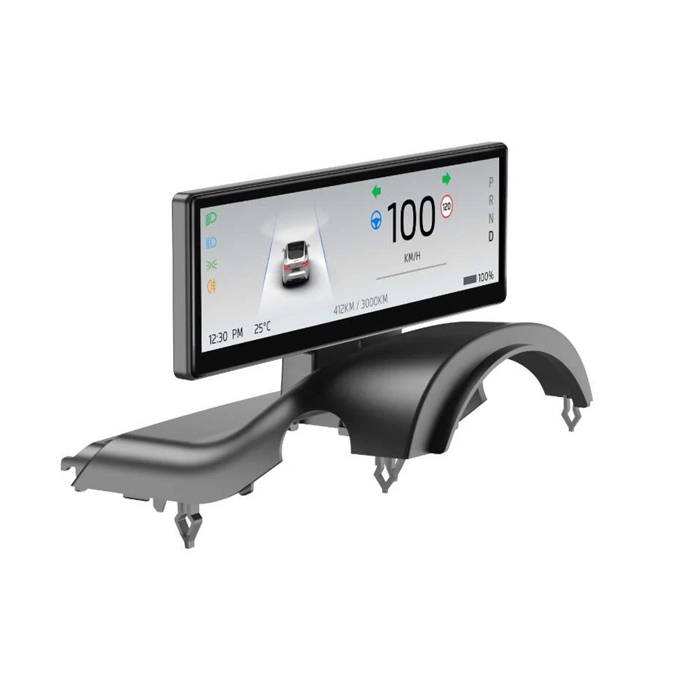 Vjoycar Linux 8.8 Screen Dashboard Tesla Intelligent Instrument Display Front Camera Monitoring For Tesla Model 3 Highland