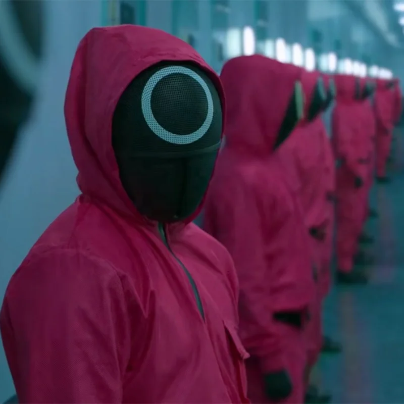 In Stock Halloween Costumes Squid Game Mask Halloween Masks For 2021 Korean Dramas Squid Game