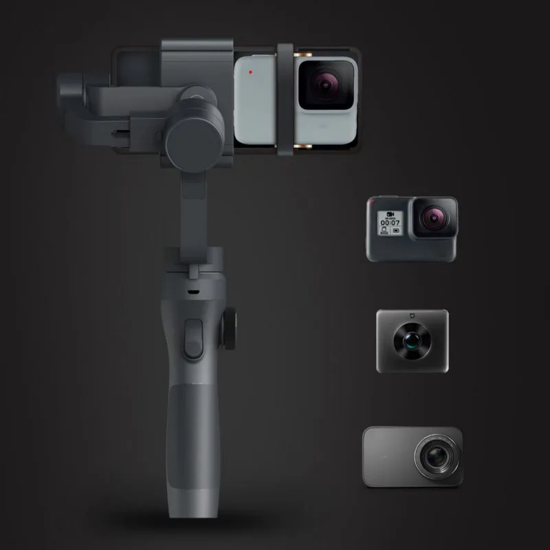 3-осевой и портативный монопод с шарнирным замком стабилизатор Gopro камера ручной для селфи штатив-Трипод смартфона подключения