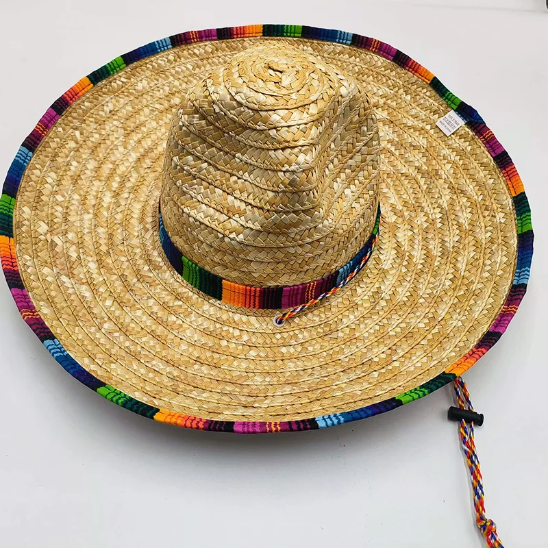 Оптовая продажа испанская соломенная шляпа Mariachi Mexico мексиканские соломенные шляпы Charro Sombrero для вечеринки