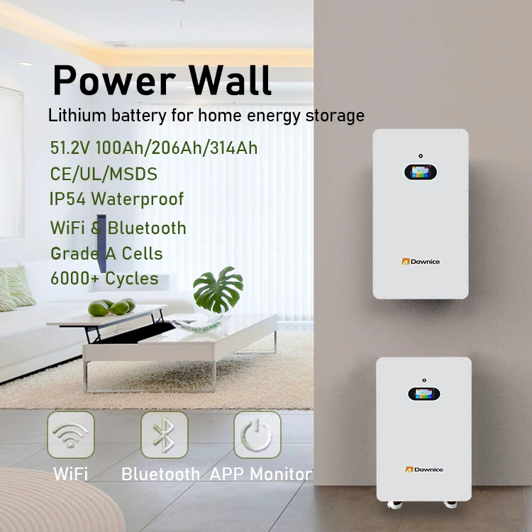 OEM ODM 48 В 51 2 Lifepo4 литиевая батарея смарт-BMS защищенная IP54 домашняя стена для хранения энергии 300ah 100ah AH