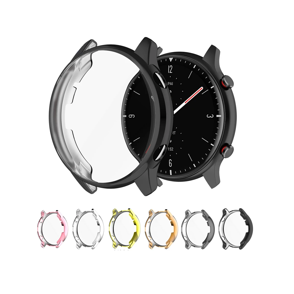 New Arrive For Amazfit GTR 2/2e Watch Protective Case Soft TPU Watch Cover A1951 Electroplating Soft Shell