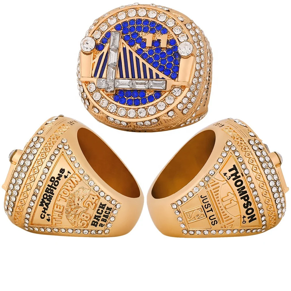 NBA 2018 золотые кольца чемпионата государственных воинов ювелирные изделия на заказ мужские