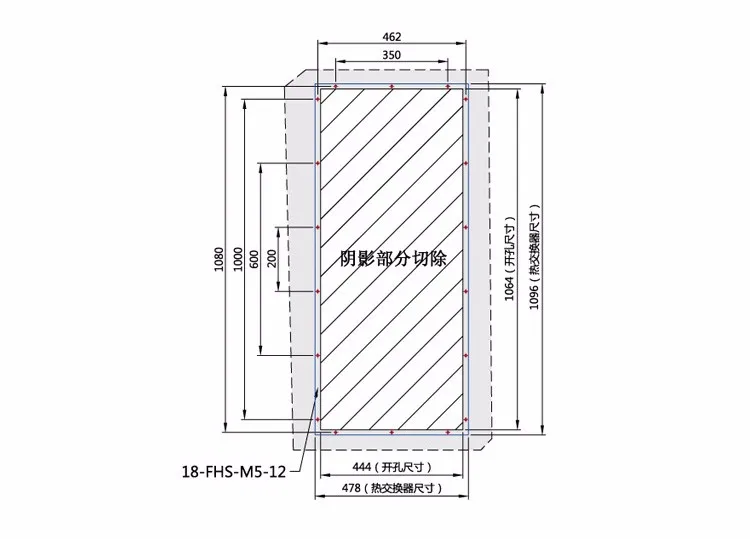HOT 150W/K plate air to air heat exchanger for telecom battery cabinet cooling