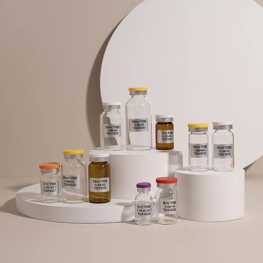Pharmaceutical packaging 2ml 5ml 7ml 8ml 10ml 15ml 20ml 30ml clear glass tubular vials injection sterile test tube vial