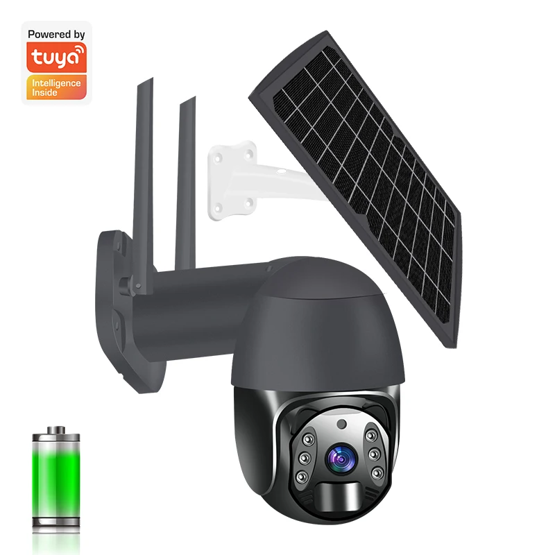 Wireless Wifi 4g closed circuit TV solar cell powered video IP waterproof outdoor safety solar camera