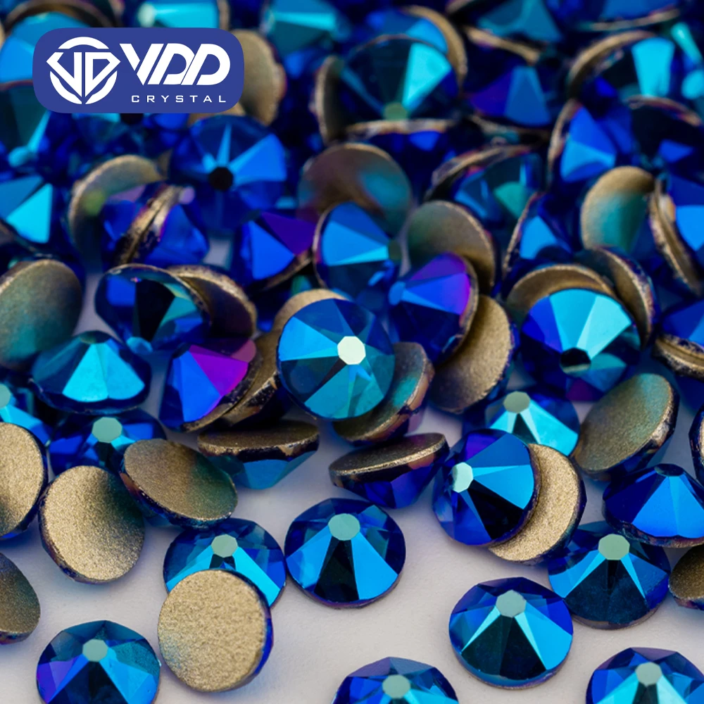 VDD 074 Sapphire AB SS16-SS30 High Quality 2088 Rhinestones Crystal Flatback Stones For DIY Crafts Nail Art Decoration