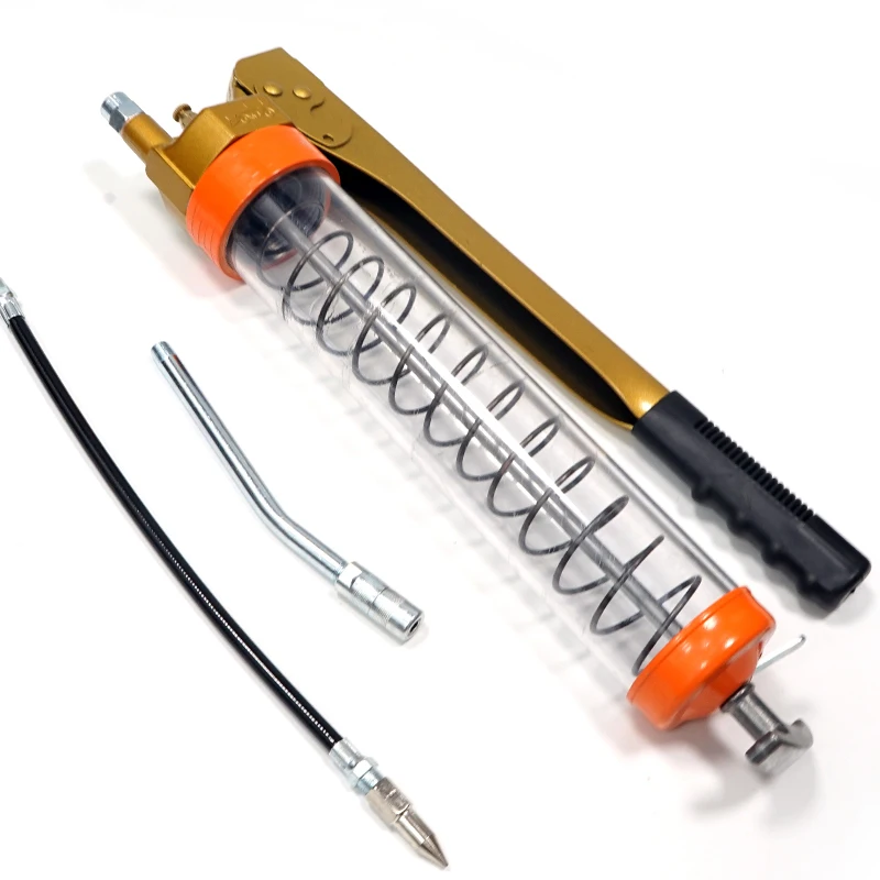 Supply Hand Grease Gun High Pressure Manual Grease Gun For Centralized Lubrication System Cordless Grease Gun
