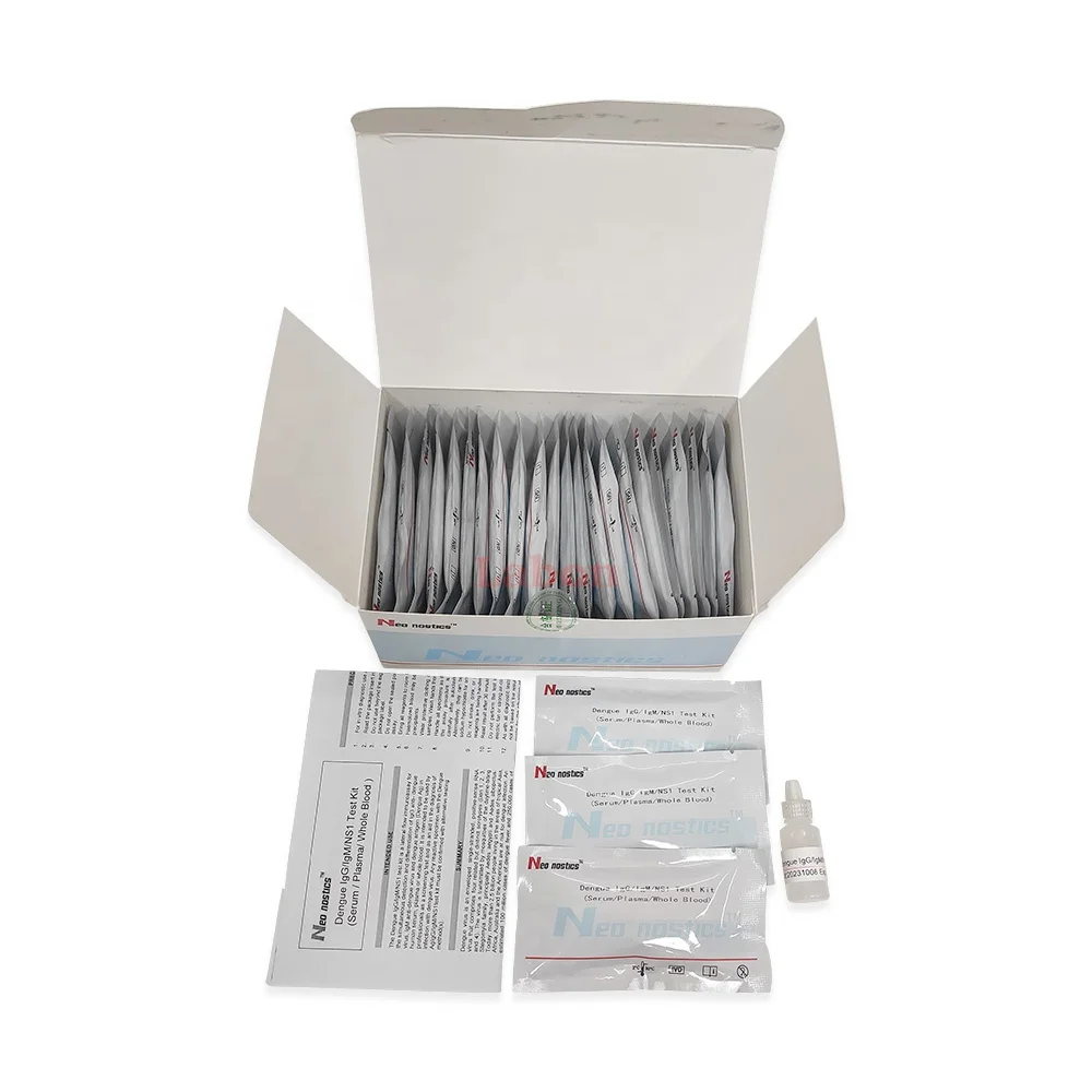 Home Use Dengue Fever Quick Diagnostic Test Kit One Step Rapid Dengue IgG IgM NS1 Test Kit IVD