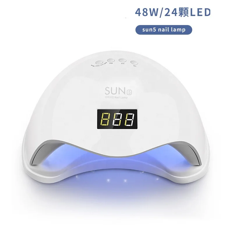УФ-лампа SUN 5 LED для дизайна ногтей 48 Вт аппарат быстрой сушки гель-лака маникюра салонный с 24 УФ-светодиодами sun5