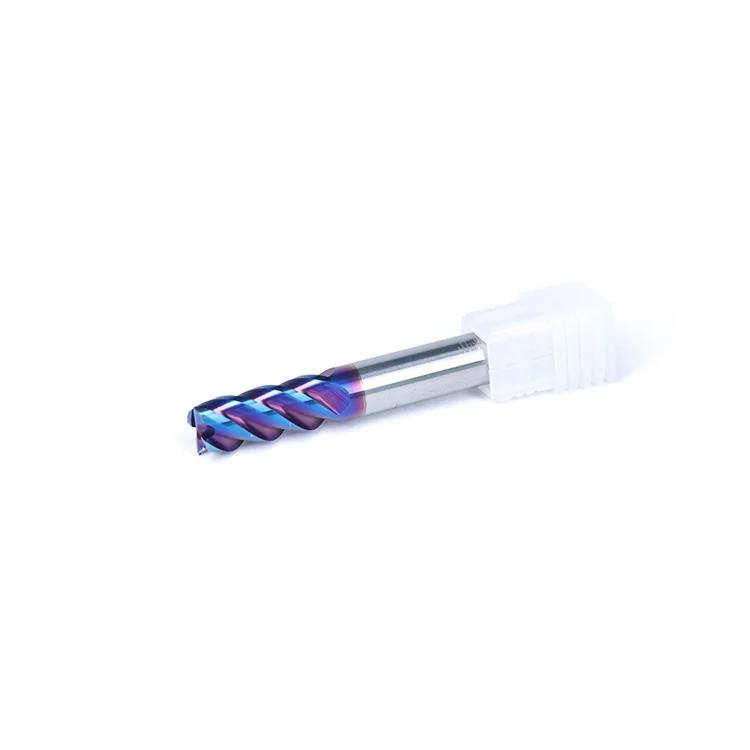 High hardness Strong wear resistance, fast chip removal Carbide 4 Flute Corner Radius End Mills HRC65 Round Nose Cnc Milling
