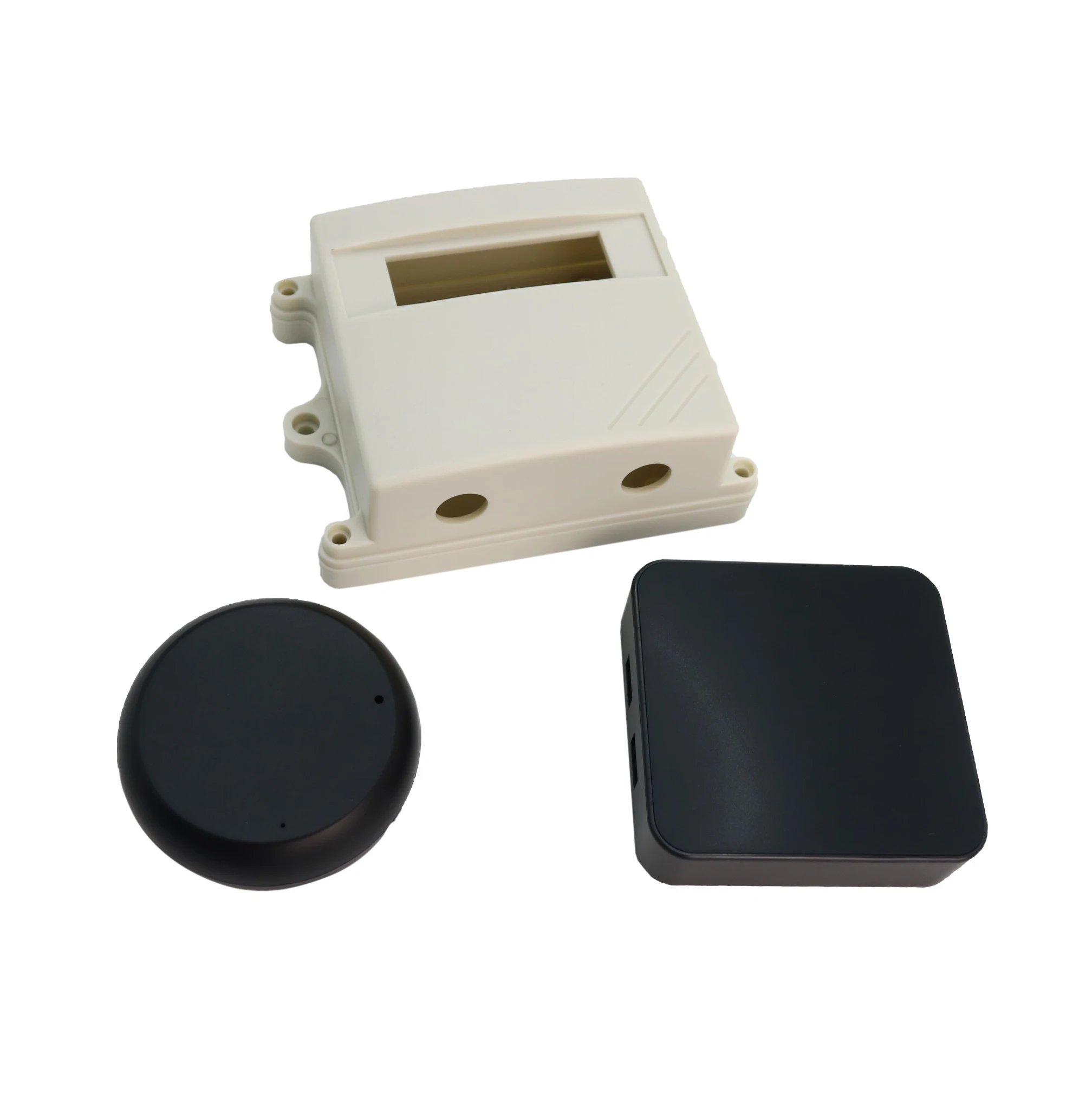 Electrical Round Box Shell Sensor Enclosure Housing Wireless Router WiFi Cover Intelligent Voice Case Plastic parts