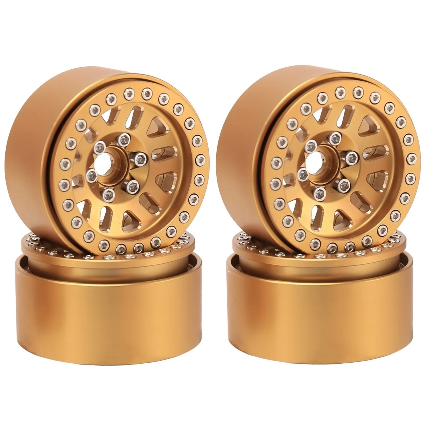 240 g/pc. Heavy brass bead 1.9 wheel hub wheel rim for 1/10 of a radio controlled caterpillar TRX-4 Axial SCX10 RC4WD D90 YK4082