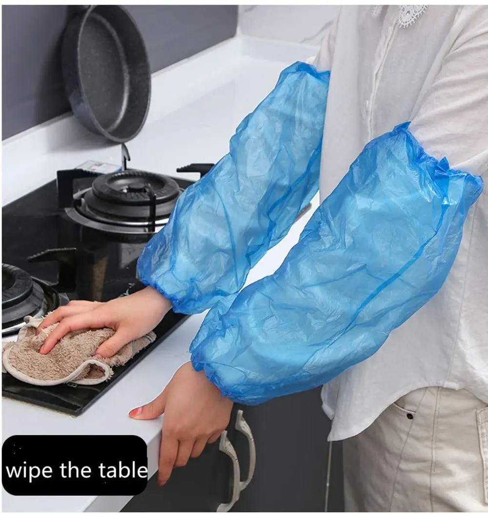 Transparent Plastic Disposable Waterproof Cheap White Customized arm sleeve cover