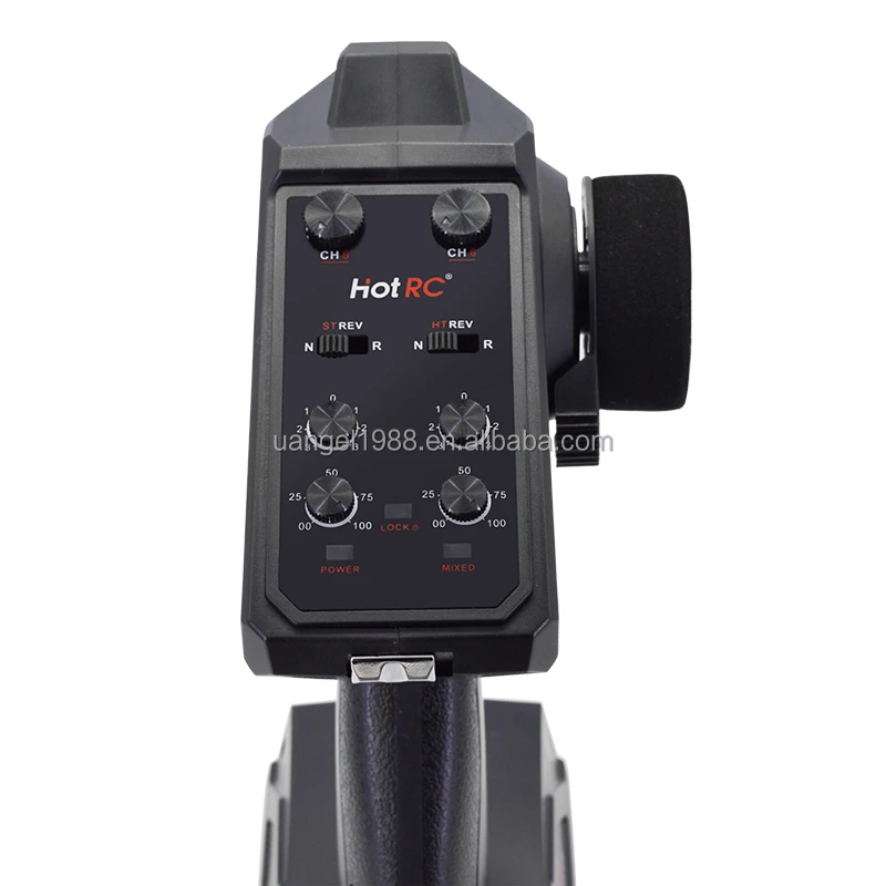 HOTRC CT-600 CT400 6CH 4CH 2.4GHz Radio System Transmitter Remote Controller with CT-600 6 Channel Receiver for RC Car Boat Tank