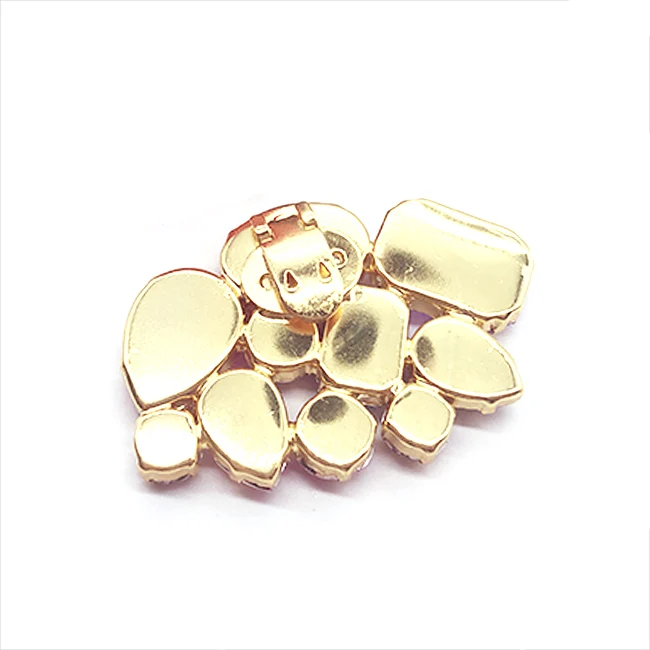 wholesale shoe flower metal alloy mix color rhinestone  shoe clip  shoe accessories for women