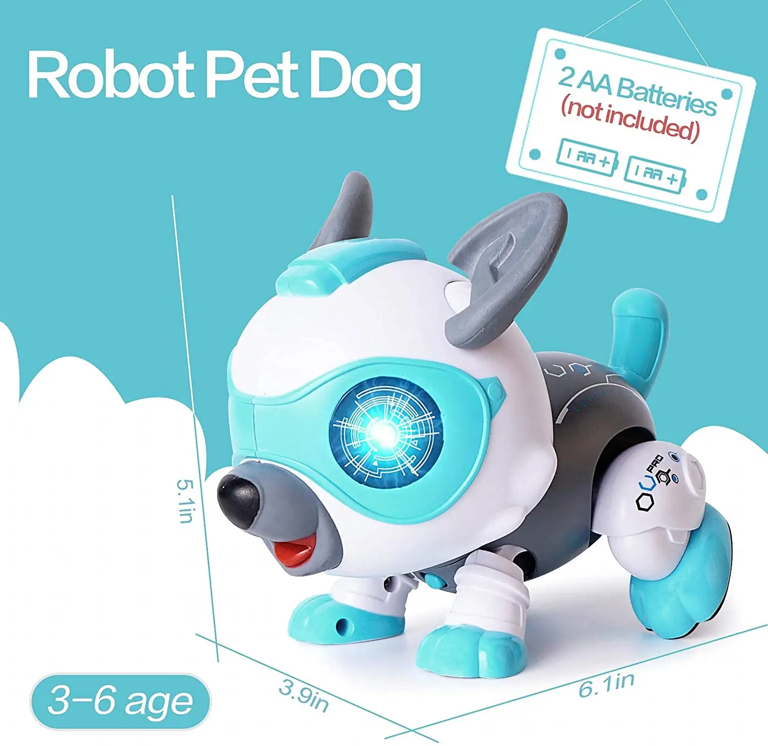 Stem DIY Pet Dog Toys, DIY Robot Dog Toys for Kids, Interactive Remote Control Puppy Robot Pet Toy, Robot Dog for Sale