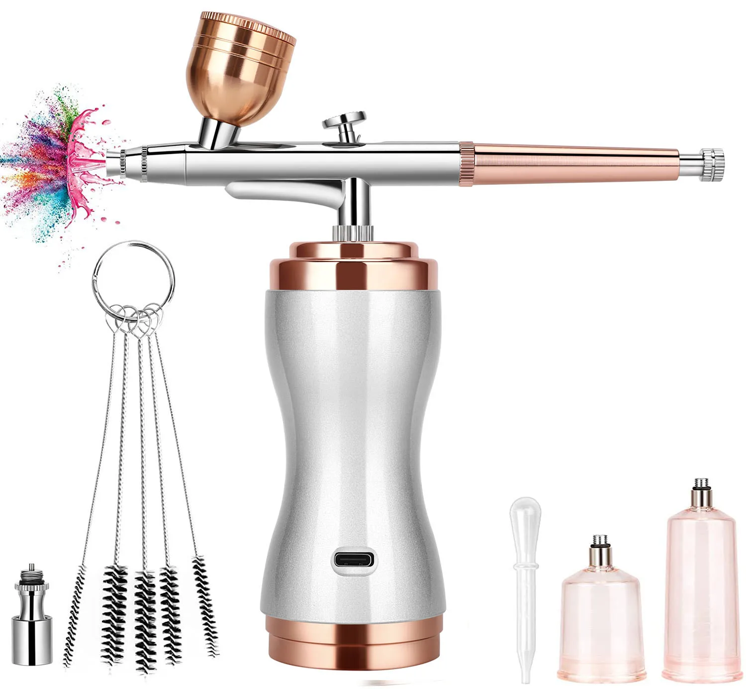 portable home use water spray peel cordless compressor moisturize oxygen injector