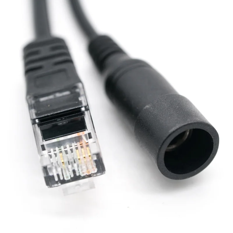 Dc Rj45 Male Pulg /rj45 Female Pulg  Ethernet Poe Cable Wire  For Cctv Camera Electrical