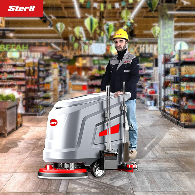 STERLL SX530 ручная мойка и сушилка для пола цемент ПВХ твердый деревянный пол Складская уборка мастерская