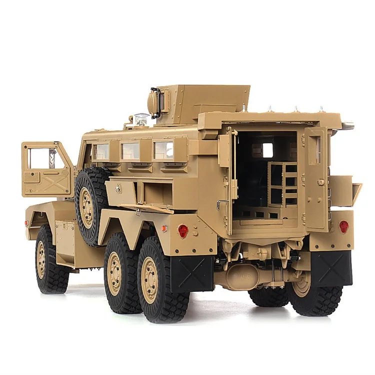  HengGuan TRASPED HG P602 Модернизированный 1/12 6x6 Explosion Truck U.S Military Cougar 2 4G 6WD 16CH электрический RC модель