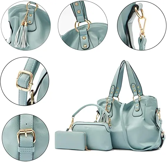 Purse and Wallet set for Women Large Hobo Bags Female Fashion Tote Shoulder Bags Crossbody Wallets Satchel Purse Set