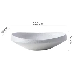 Factory Direct Japanese-Style Thick Round Vegetable Salad Fruit Cereal Breakfast Color Glaze Ceramic Thick Bowls Plate