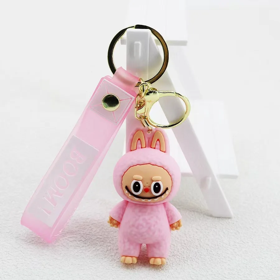 2024 New Designs Cute Cartoon Character Rubber 3D Soft PVC Keychain Silicone Car Key Ring Anime Keychain