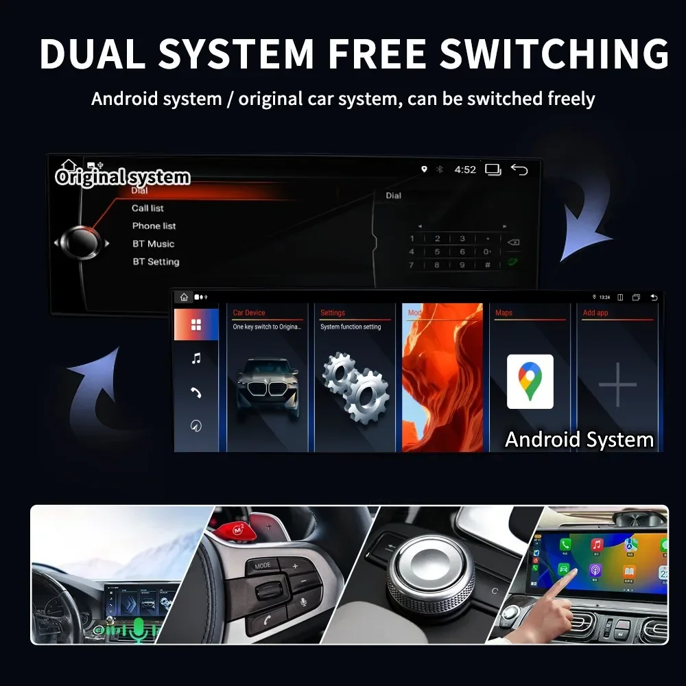 15 Inch New OEM Design Car Stereo Multimedia For BMW F10 F11 F18 525i 525d 5 Series 2560*720 IN-CELL IPS Screen 8+128G Carplay