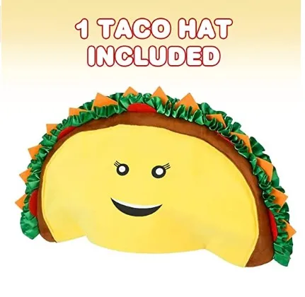 ArtCreativity Funny Taco Hat Halloween Costume Accessory Party Supplies Decorations