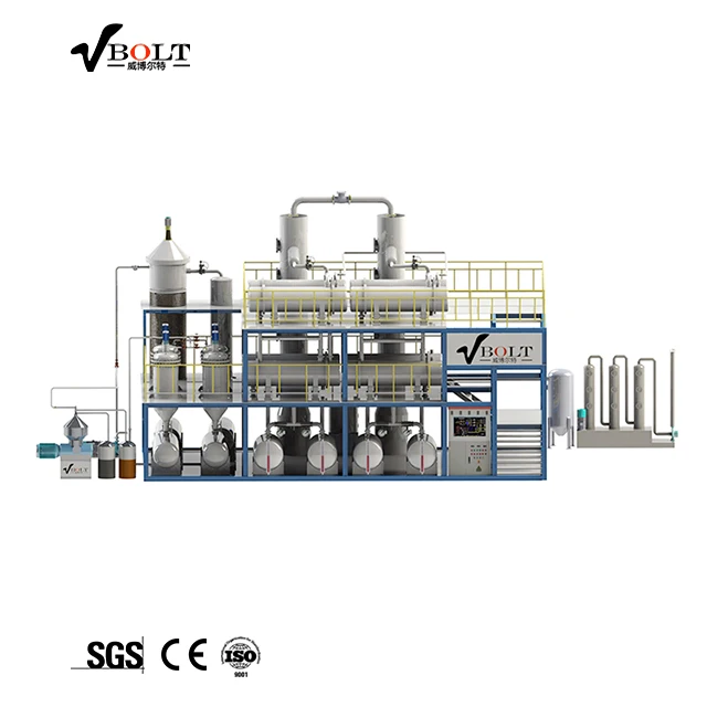 Переработка отработанного масла на базу, машина для дистилляции сырой нефти, мини-завод по переработке нефти