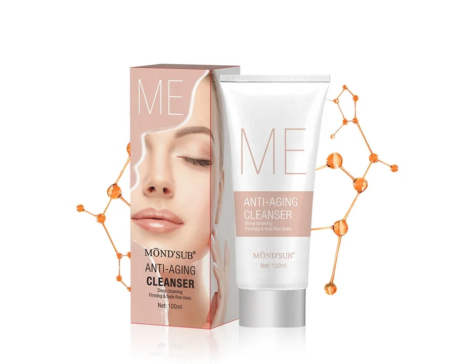 Private Label Anti Aging Cleanse Cosmetics Skin Pore Wash Cleanser Foam Face Cleanser