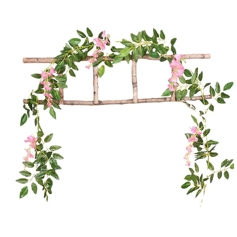 Artificial Wisteria Vine Rattan Hanging Garland Silk Flowers String Home Party Wedding Decor