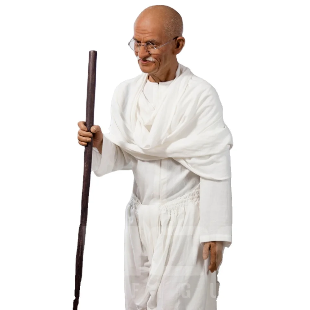 Indian Famous Politician Gandhi Life Size Celebrity Wax Figure for Sale