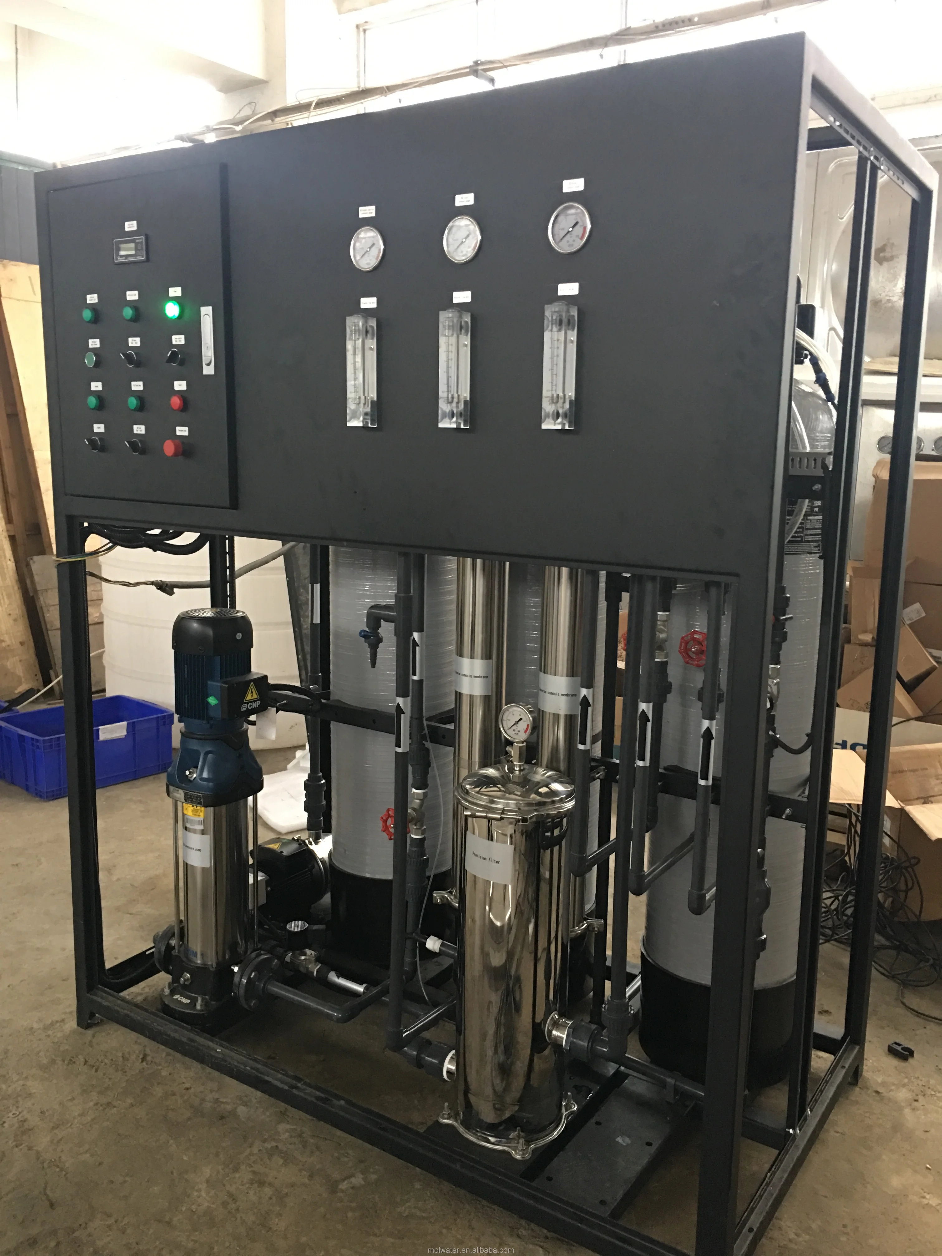 Water treatment Purification Machine System RO filter 500LPH drinking water system