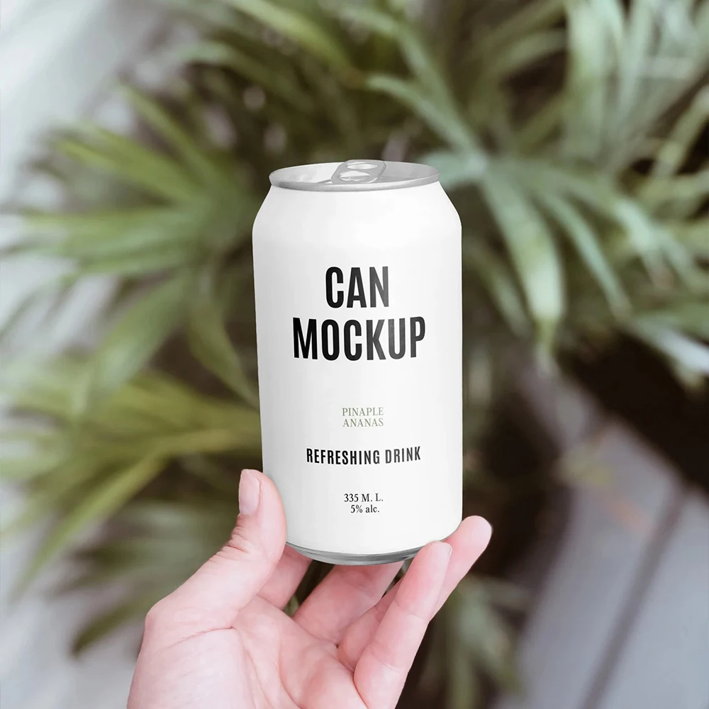 Empty Aluminum Cans Can Be Customized Beverage Sleek Cans 330Ml