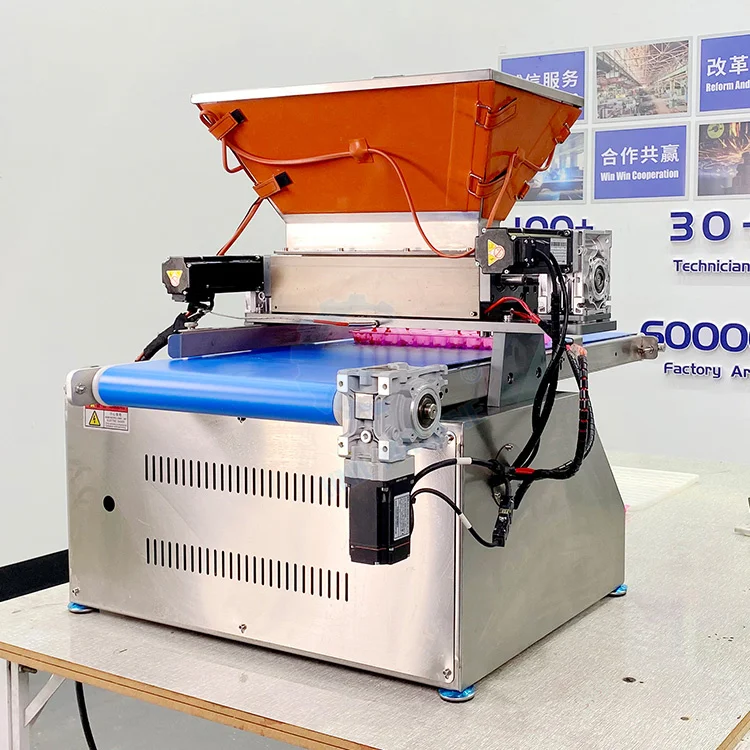 Small Jelly Gummy Bear Depositor Full Automatic Fabrication Bonbon Sweet Hard Lollipop Candy Make Machine