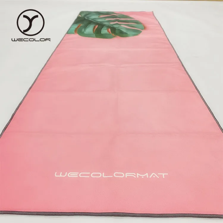 Изготовленное на заказ нескользящее полотенце для коврика для йоги, экологичное полотенце для йоги, экологичное противоскользящее