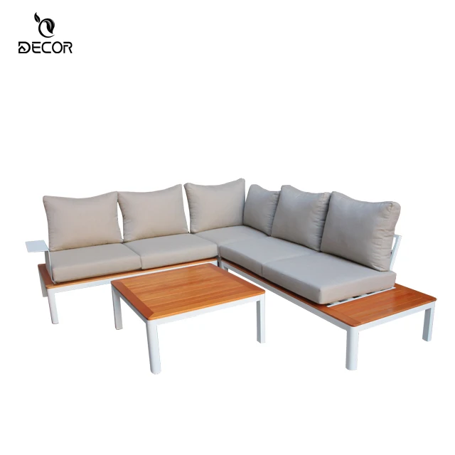 
Garden Furniture Aluminium PS wood sofa set furniture for texilen 