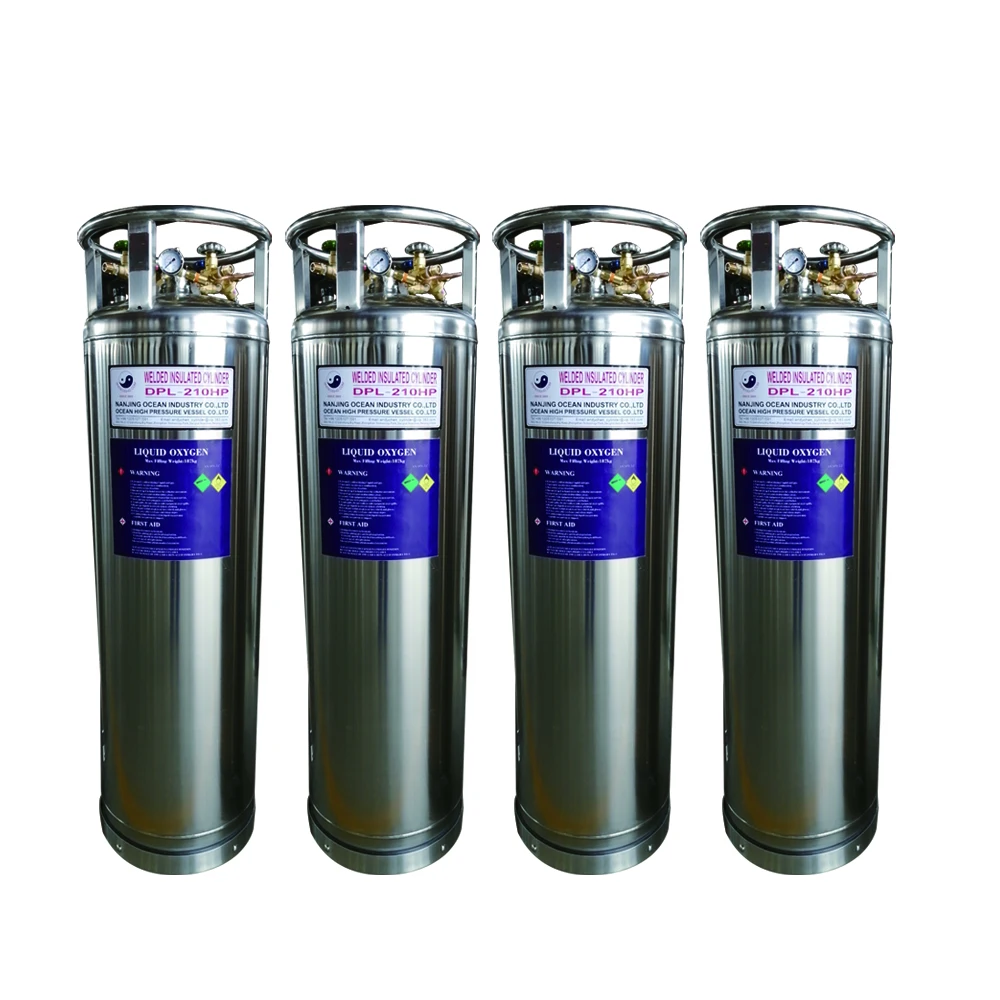 HG-IG Stainless Steel DPL DPW  LAr LNG LCO2 175L/210L Weld insulated cylinders liquid argon storage tank for sale