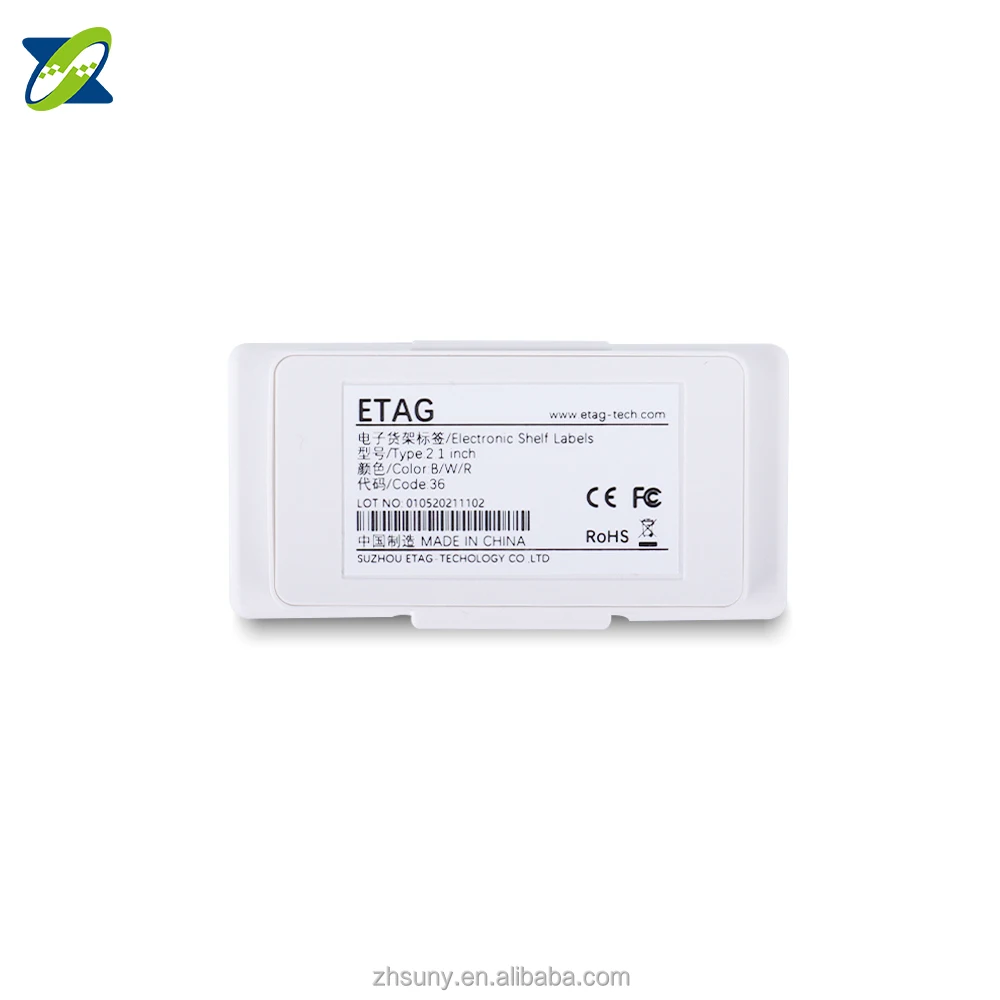 2.13 Inch Electronic Shelf Label System Supermarket Shelf Label Paperless Digital Price Tag For Shop