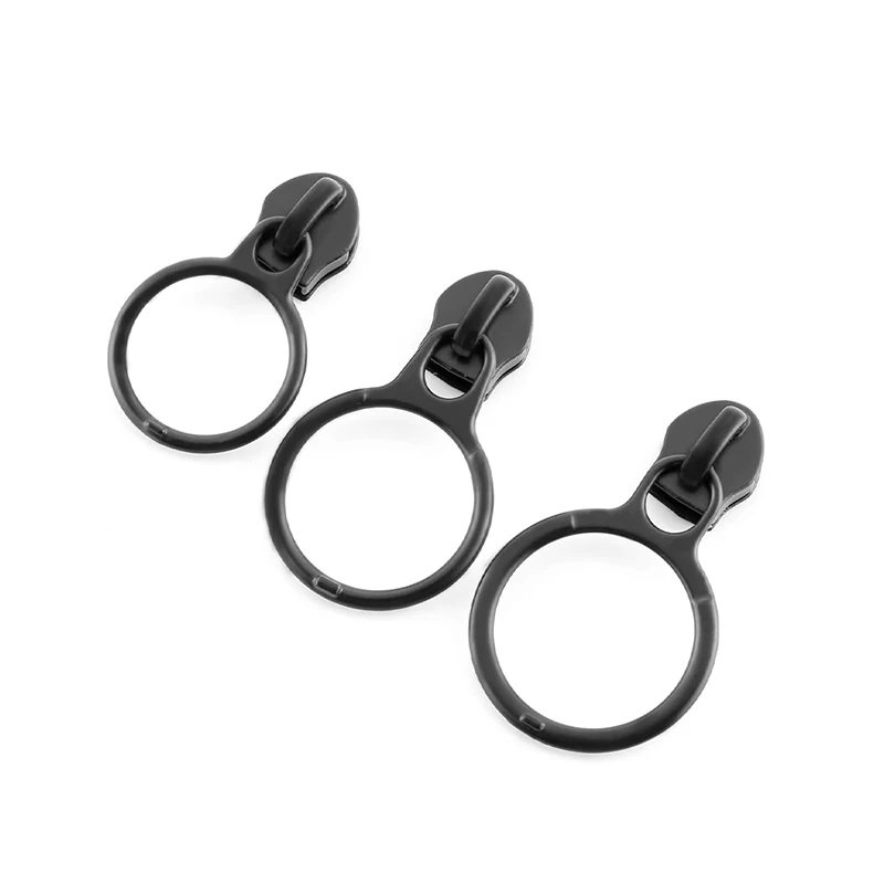Wholesale Round Zipper Pull Custom color Circle Metal Zipper Puller Zipper Slider Puller Ring