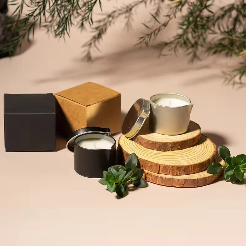 High Quality Relief The Pain Custom Scented Soy Wax Massage Candle For Body Beauty Candle Massage Oil