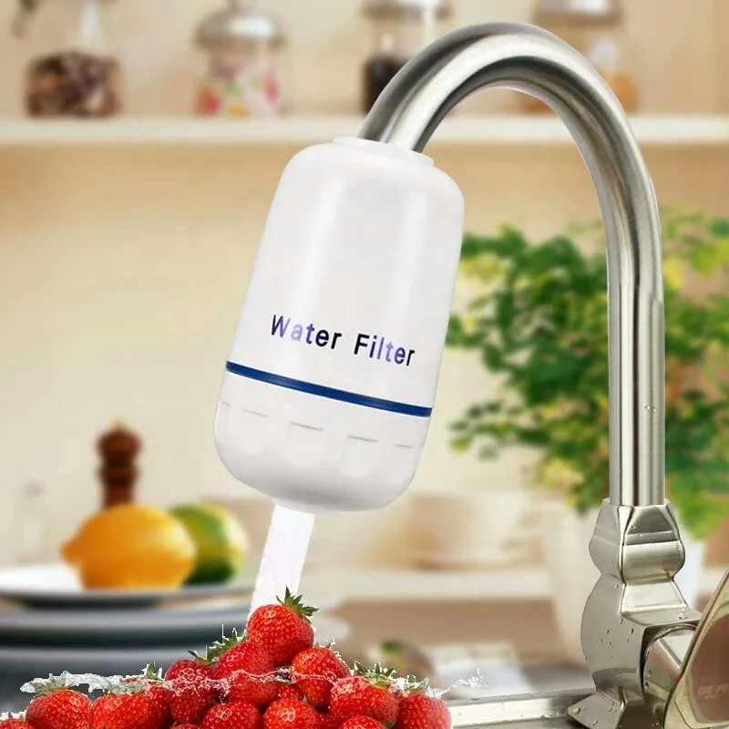 Kitchen use tap water filter purifier with ceramic filter cartridge , household ceramic faucet water purifier