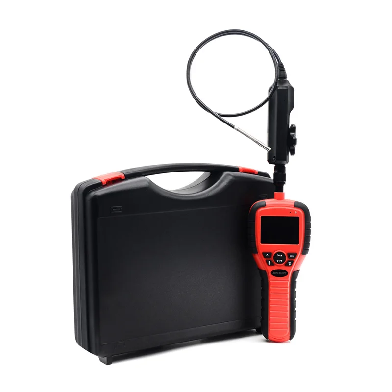 Digital Borescope 2.7 inch LCD Screen Endoscope Camera with 180 Degree Articulating 6 mm Diameter Probe Snake Tube Camera  1m