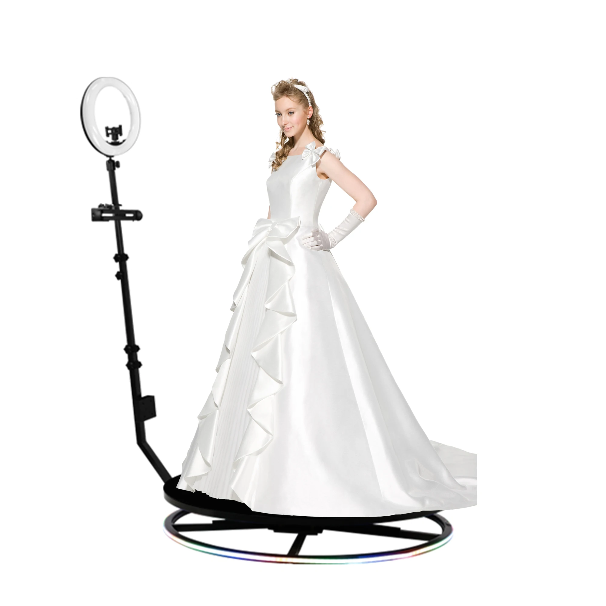 68cm 360 Rotating Camera Photo Booth Vending Machine 360 Video Booth Live Broadcast Platform